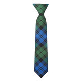 Kid's Black Watch Tartan Plaid 11 inch Clip-On Tie