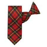 Kid's Wallace Tartan Plaid 14 inch Clip-On Tie