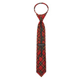 Kid's Wallace Tartan Plaid 14 inch Zipper Tie