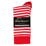 Women's Candy Cane Red and White Stripe Socks