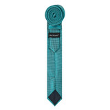 Men's Ultra Skinny Woven Subtle Mini Squares Neck Tie - Teal