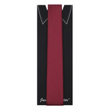 Boys Tone on Tone Metallic Neck Tie - Burgundy