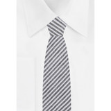 Kid's Seersucker 11 inch Clip-On Tie - Black