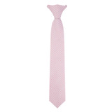 Kid's Seersucker 14 inch Clip-On Tie - Pink