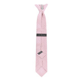 Kid's Seersucker 14 inch Clip-On Tie - Pink