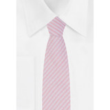 Kid's Seersucker 14 inch Clip-On Tie - Pink