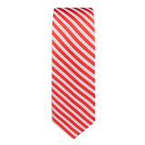 Boys' Candy Cane Red and White Stripe Prep 48 inch Neck Tie