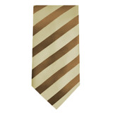 Men's Slim Stripe Tonal 2.5 inch Wide Neck Tie - Vegas Gold