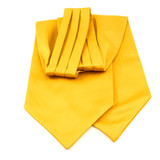 Solid Cravat Ascot Tie - Canary Yellow