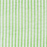 Seersucker Striped Pocket Square - Green