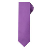 Woven Mini Squares Slim Tie - Purple