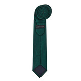 Woven Mini Squares Slim Tie - Hunter Green