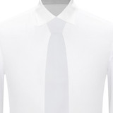 Woven Mini Squares Slim Tie - White