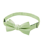 Kid's Woven Mini Squares Banded Bow Tie - Sage