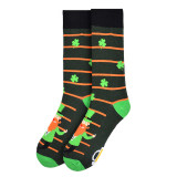Men's St. Patrick's Day Shamrock Clover Leprechaun Crew Novelty Socks