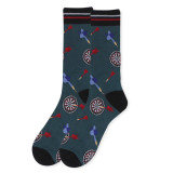 Men's Darts Novelty Socks - Heather Green