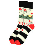 Pair of Men's Frankenstein Crew Novelty Socks - Ivory