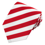 Narrow-Striped Tie - Red White