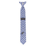 Kid's Gingham 14 inch Clip-On Tie - Royal Blue