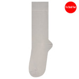 Men's Solid Small Size Dress Socks - Light Silver