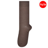 Men's Solid King Size Dress Socks - Espresso