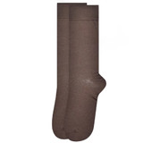 Men's Solid King Size Dress Socks - Espresso