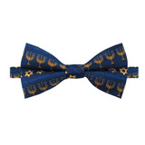 Banded Hanukkah Star of David Bow Tie