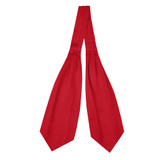 Men's Solid Color Cravat Ascot Neck Tie - Red