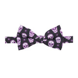 Banded Halloween Geometric Floral Bow Tie