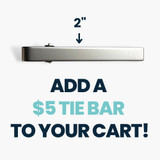 2-Inch Tie Clip for Men - Silver