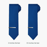 2-Inch Tie Clip for Men - Silver