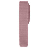 Boys' Prep Solid Color Knitted Self-Tie Regular Neck Tie - Dusty Rose