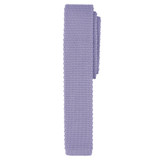 Boys' Prep Solid Color Knitted Self-Tie Regular Neck Tie - Lavender