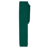 Boys' Prep Solid Color Knitted Self-Tie Regular Neck Tie - Hunter Green