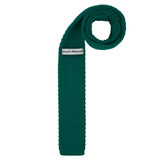 Boys' Prep Solid Color Knitted Self-Tie Regular Neck Tie - Hunter Green