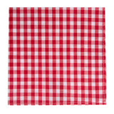 Gingham Pocket Square - Red