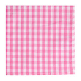 Gingham Pocket Square - Pink