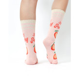 Just Peachy Crew Socks for Women