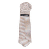 Men's Seersucker Neck Tie - Beige