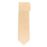 Seersucker Striped Tie - Peach