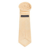 Seersucker Striped Tie - Peach