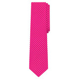 Polka Dot Print Men's Polka Dotted Tie - Fuchsia