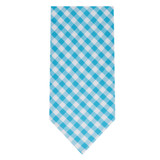 Gingham Tie - Turquoise