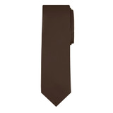 Men's Brown Solid Color Necktie