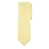 Men's Yellow Solid Color Necktie