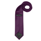 Men's Eggplant Solid Color Necktie