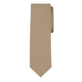 Men's Tan Solid Color Necktie