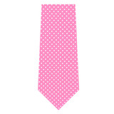 Polka Dot Print Men's Polka Dotted Tie - Pink