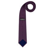 Polka Dot Tie - Eggplant