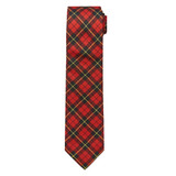 Men's Royal Tartans Plaid Wallace Neck Tie - Red